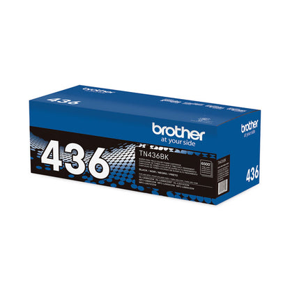 TN436BK Super High-Yield Toner, 6,500 Page-Yield, Black
