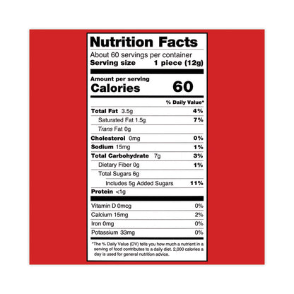 Turtles Original Bite Size Candy, 0.42 oz, 60/Carton