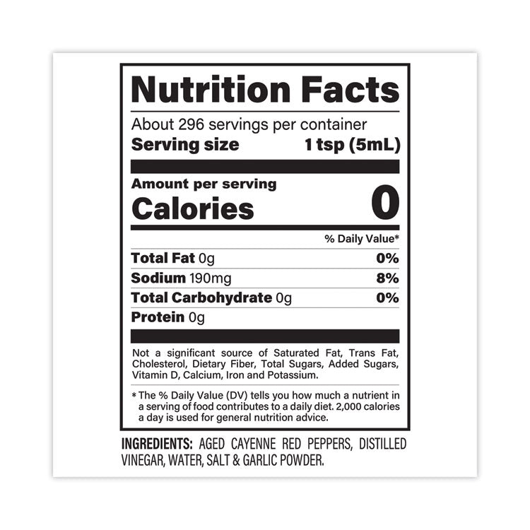 Original Hot Sauce, 25 oz Bottle, 2/Pack