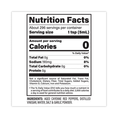 Original Hot Sauce, 25 oz Bottle, 2/Pack