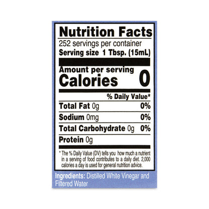 White Distilled Vinegar, 1 gal Bottle, 6/Carton