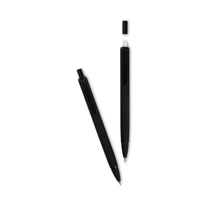 Cambria Soft Touch Mechanical Pencil, 0.7 mm, HB (#2), Black Lead, Black Barrel, 12/Pack