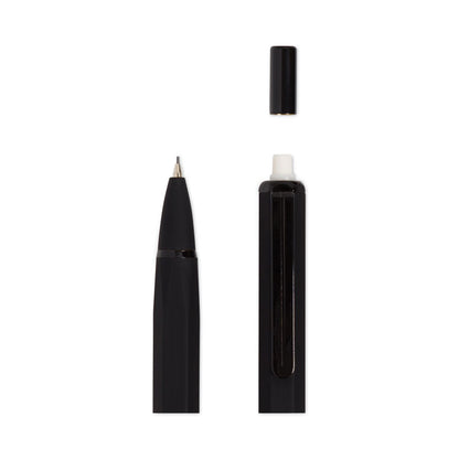 Cambria Soft Touch Mechanical Pencil, 0.7 mm, HB (#2), Black Lead, Black Barrel, 12/Pack