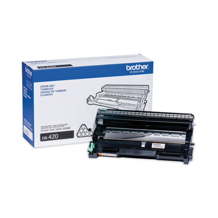DR420 Drum Unit, 12,000 Page-Yield, Black