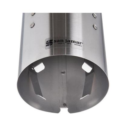 Water Cup Dispenser with Removable Cap, For 4.5 oz to 7 oz Cone and 6 oz to 12 oz Flat Cups, Stainless Steel, 6/Carton