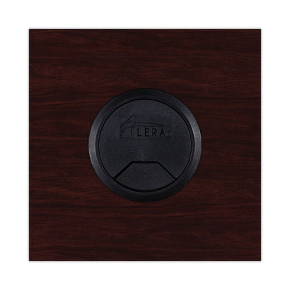 Alera Valencia Series Reversible Return/Bridge Shell, 35w x 23.63d x 29.5h, Mahogany