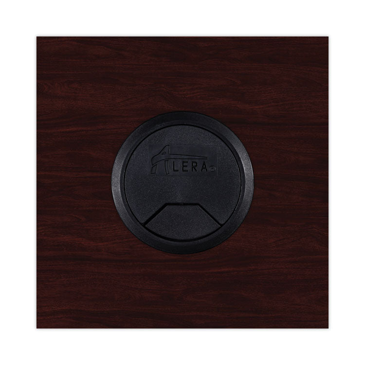 Alera Valencia Series Reversible Return/Bridge Shell, 42w x 23.63d x 29.5h. Mahogany