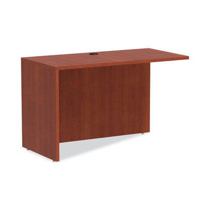 Alera Valencia Series Reversible Return/Bridge Shell, 47.25w x 23.63d x 29.5h, Medium Cherry