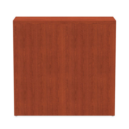 Alera Valencia Series Bookcase, Two-Shelf, 31.75w x 14d x 29.5h, Med Cherry