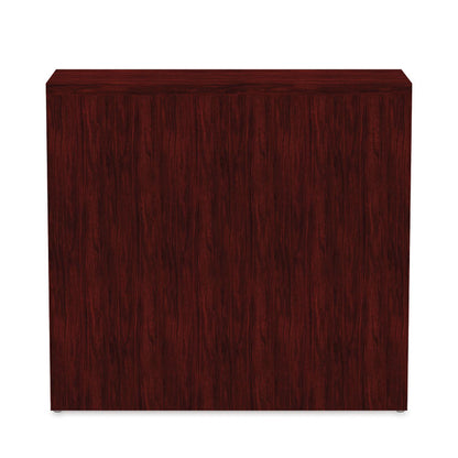 Alera Valencia Series Bookcase, Two-Shelf, 31.75w x 14d x 29.5h, Mahogany