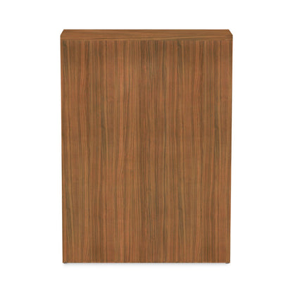 Alera Valencia Series Bookcase, Three-Shelf, 31.75w x 14d x 39.38h, Modern Walnut