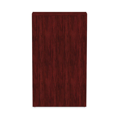 Alera Valencia Series Bookcase, Four-Shelf, 31.75w x 14d x 54.88h, Mahogany