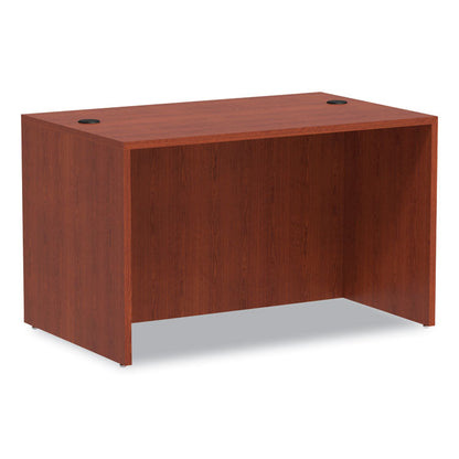 Alera Valencia Series Straight Front Desk Shell, 47.25" x 29.5" x 29.63", Medium Cherry