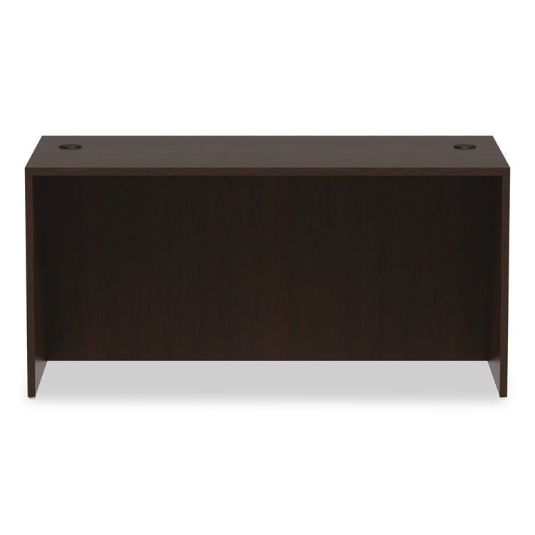 Alera Valencia Series Straight Front Desk Shell, 59.13" x 29.5" x 29.63", Espresso