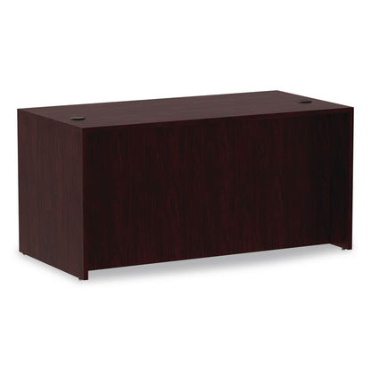 Alera Valencia Series Straight Front Desk Shell, 59.13" x 29.5" x 29.63", Mahogany