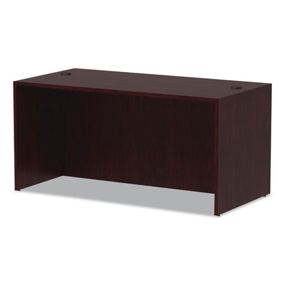 Alera Valencia Series Straight Front Desk Shell, 59.13" x 29.5" x 29.63", Mahogany