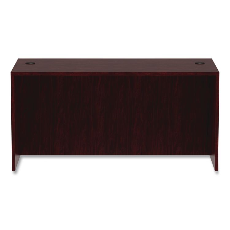 Alera Valencia Series Straight Front Desk Shell, 59.13" x 29.5" x 29.63", Mahogany
