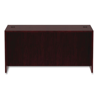 Alera Valencia Series Straight Front Desk Shell, 59.13" x 29.5" x 29.63", Mahogany