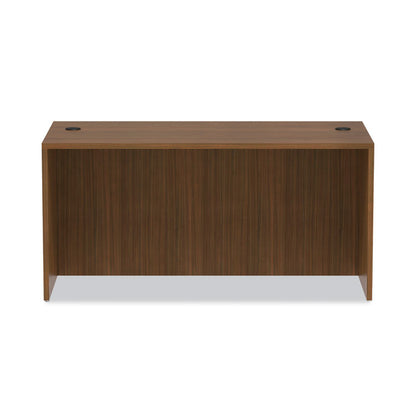Alera Valencia Series Straight Front Desk Shell, 59.13" x 29.5" x 29.63", Modern Walnut