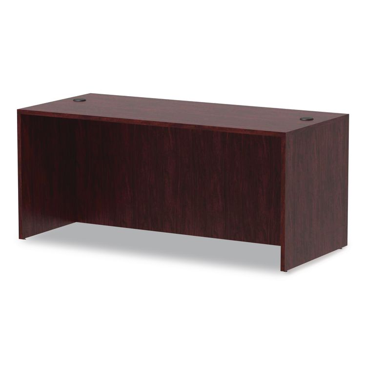 Alera Valencia Series Straight Front Desk Shell, 65" x 29.5" x 29.63", Mahogany