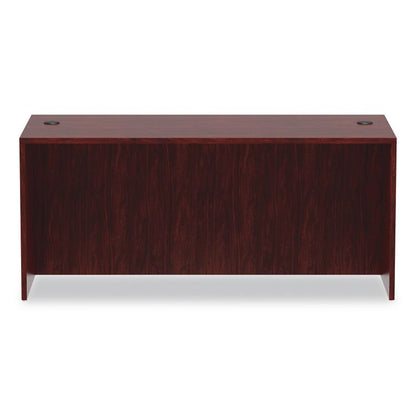 Alera Valencia Series Straight Front Desk Shell, 65" x 29.5" x 29.63", Mahogany
