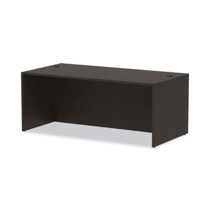Alera Valencia Series Straight Front Desk Shell, 71" x 35.5" x 29.63", Espresso