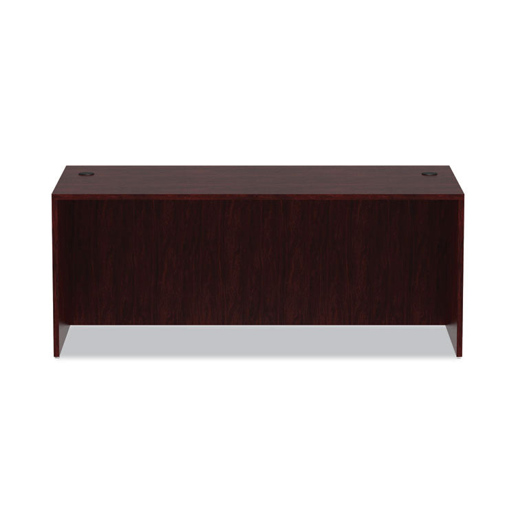 Alera Valencia Series Straight Front Desk Shell, 71" x 35.5" x 29.63", Mahogany