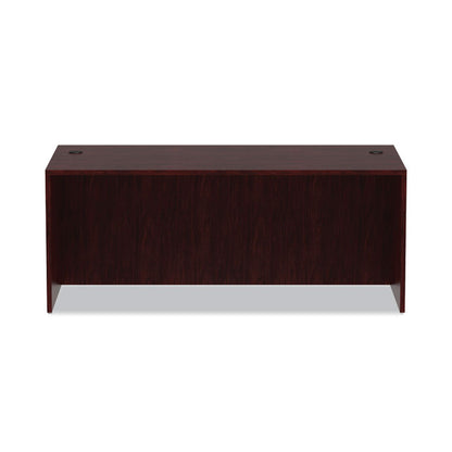 Alera Valencia Series Straight Front Desk Shell, 71" x 35.5" x 29.63", Mahogany