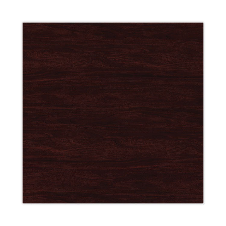 Alera Valencia Series Hutch with Doors, 4 Compartments, 70.63w x 15d x 35.38h, Mahogany