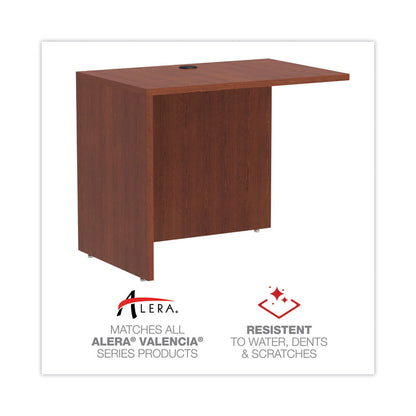 Alera Valencia Series Reversible Return/Bridge Shell, 35w x 23.63d x 29.5h, Medium Cherry