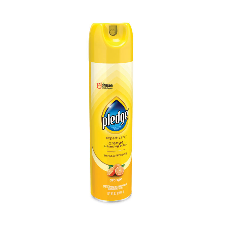 Furniture Polish, Orange Scent, 9.7 oz Aerosol Spray, 6/Carton