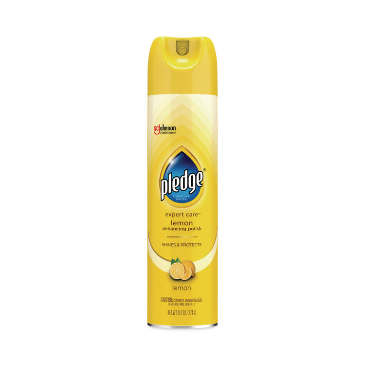 Furniture Polish, Lemon Scent,  9.7 oz Aerosol Spray, 6/Carton