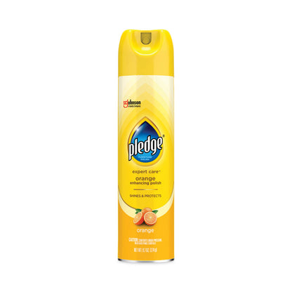 Furniture Polish, Orange Scent, 9.7 oz Aerosol Spray, 6/Carton