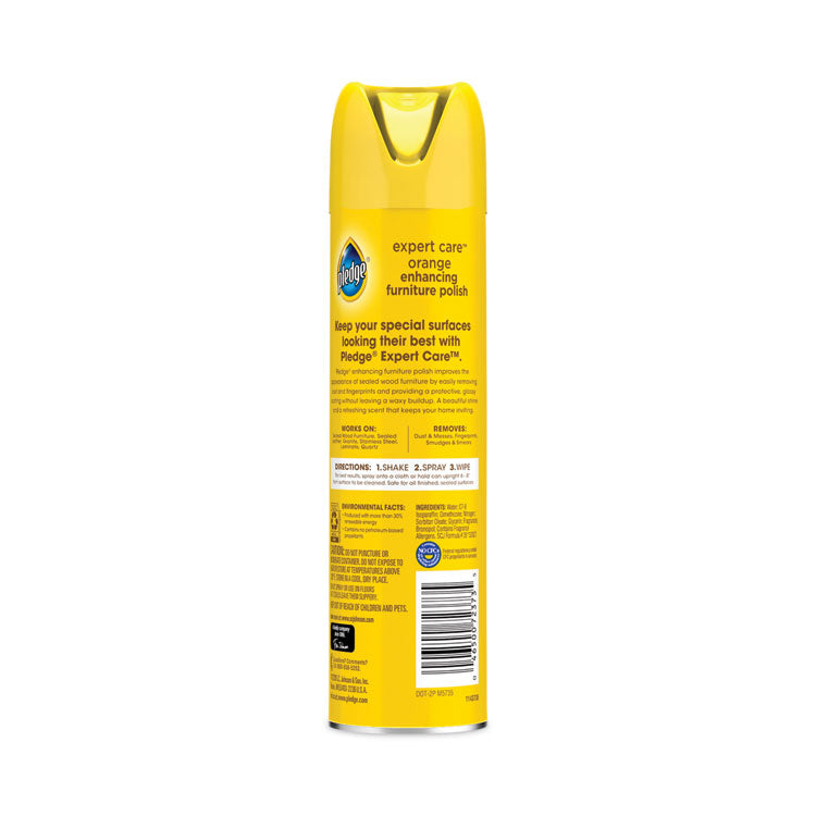 Furniture Polish, Orange Scent, 9.7 oz Aerosol Spray, 6/Carton