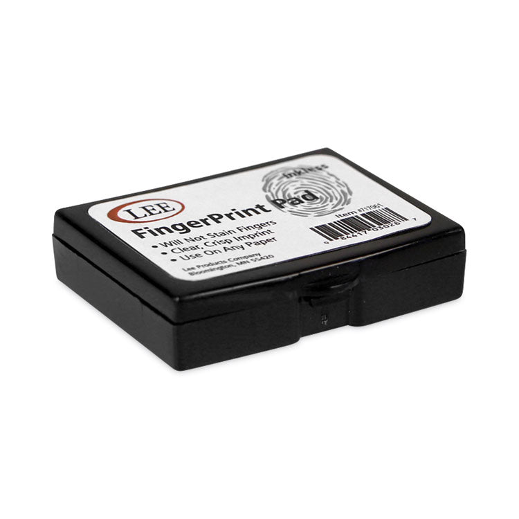 Inkless Fingerprint Pad, 2.25" x 1.75", Black
