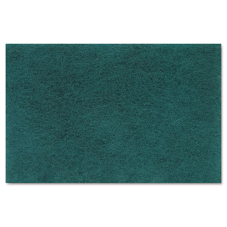 Medium-Duty Scouring Pad, 6 x 9, Green, 20/Carton