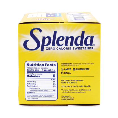 No Calorie Sweetener, 1 g Packet, 400/Box
