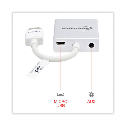 HDMI to SVGA Adapter, 6", White