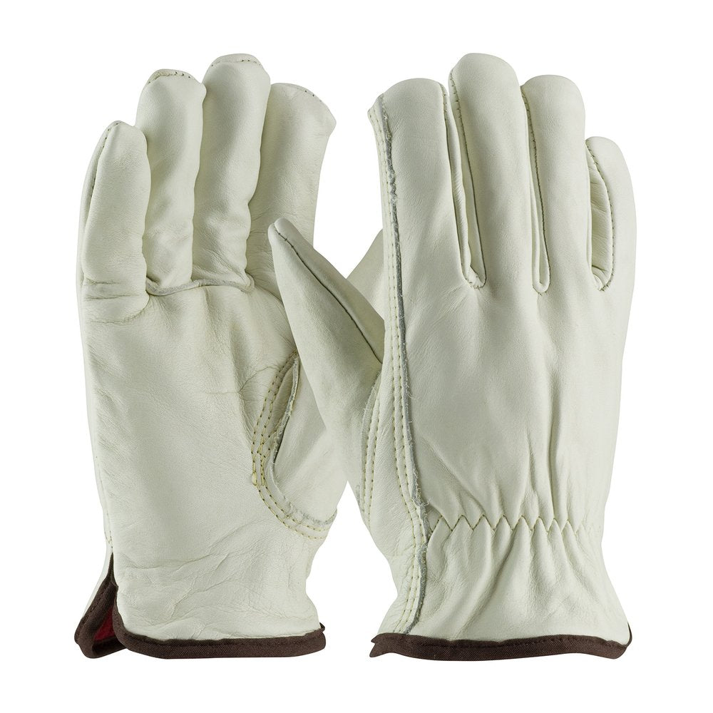 PIP COW Leather Driver GLOVEW/RED Foam KS TH XL, 12 Pairs/Pack