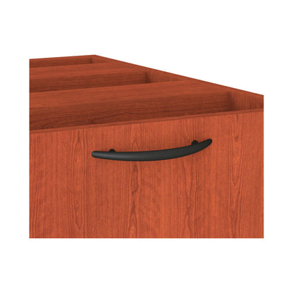 Alera Valencia Series Full Pedestal File, Left/Right, 3-Drawers Box/Box/File, Legal/Letter, Medium Cherry, 15.63"x20.5"x28.5"