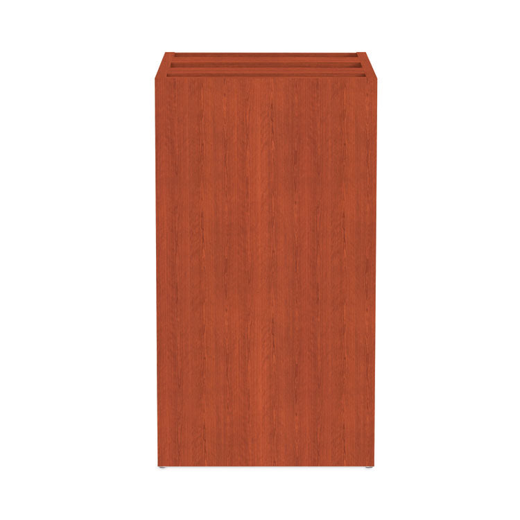 Alera Valencia Series Full Pedestal File, Left/Right, 3-Drawers Box/Box/File, Legal/Letter, Medium Cherry, 15.63"x20.5"x28.5"
