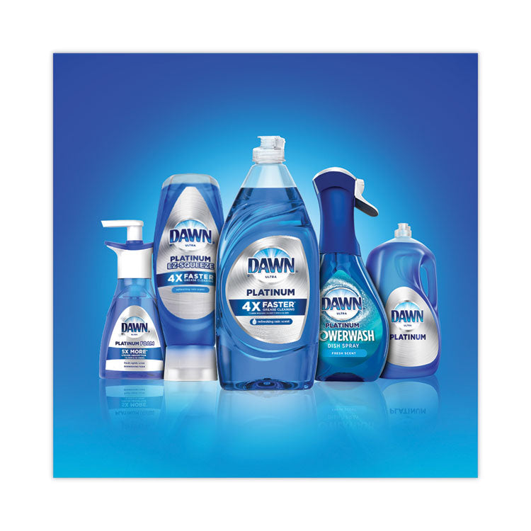 Platinum Liquid Dish Detergent, Refreshing Rain Scent, 30 oz Bottle, 8/Carton