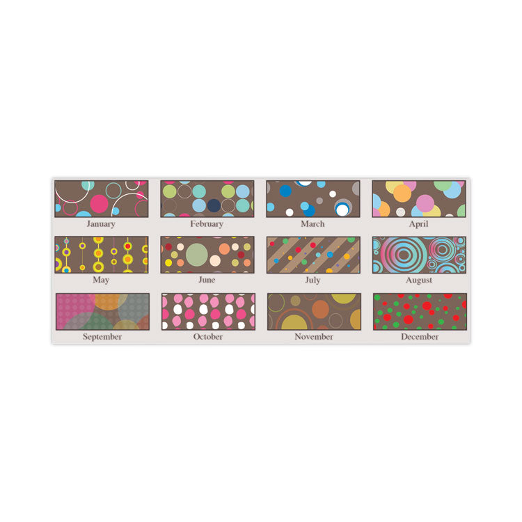 Recycled Bubbleluxe Wall Calendar, Bubbles Artwork, 12 x 12, White/Multicolor Sheets, 12-Month (Jan to Dec): 2026