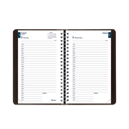 Academic Daily/Monthly Planner, 8 x 5, Black Cover, 12-Month (Aug to July): 2025 to 2026