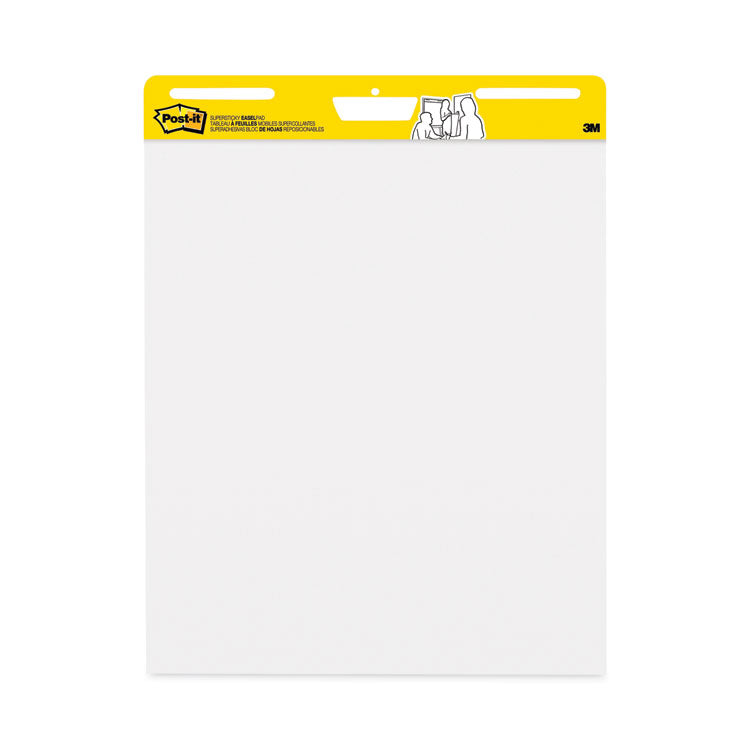 Vertical-Orientation Self-Stick Easel Pads, Unruled, (30) White 25 x 30 Sheets, 6/Carton