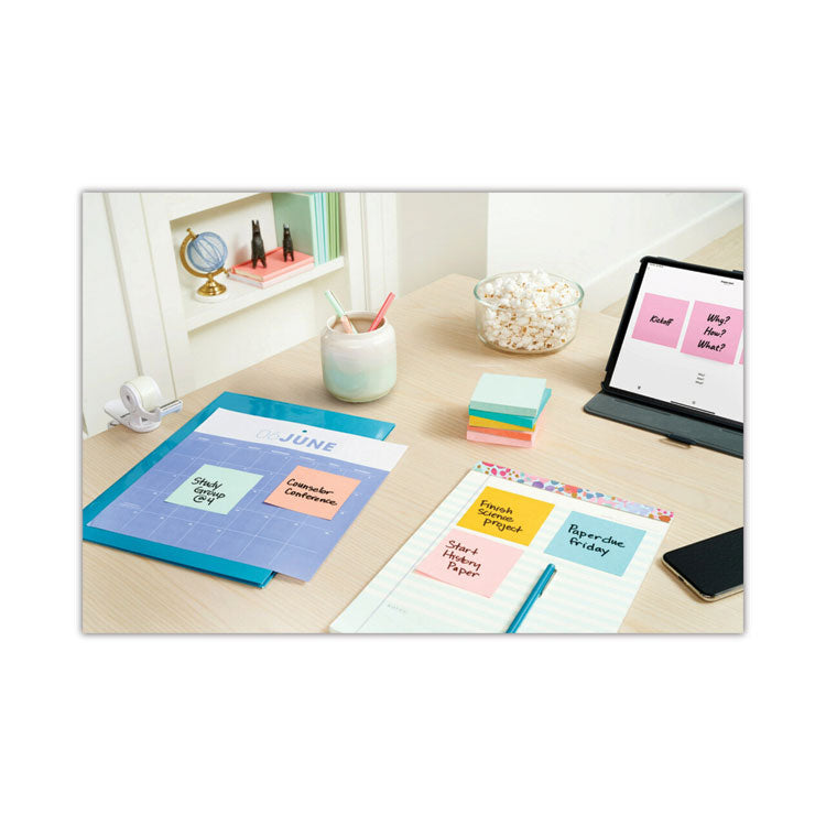 Original Pads in Beachside Cafe Collection Colors, 3" x 3", 100 Sheets/Pad, 12 Pads/Pack