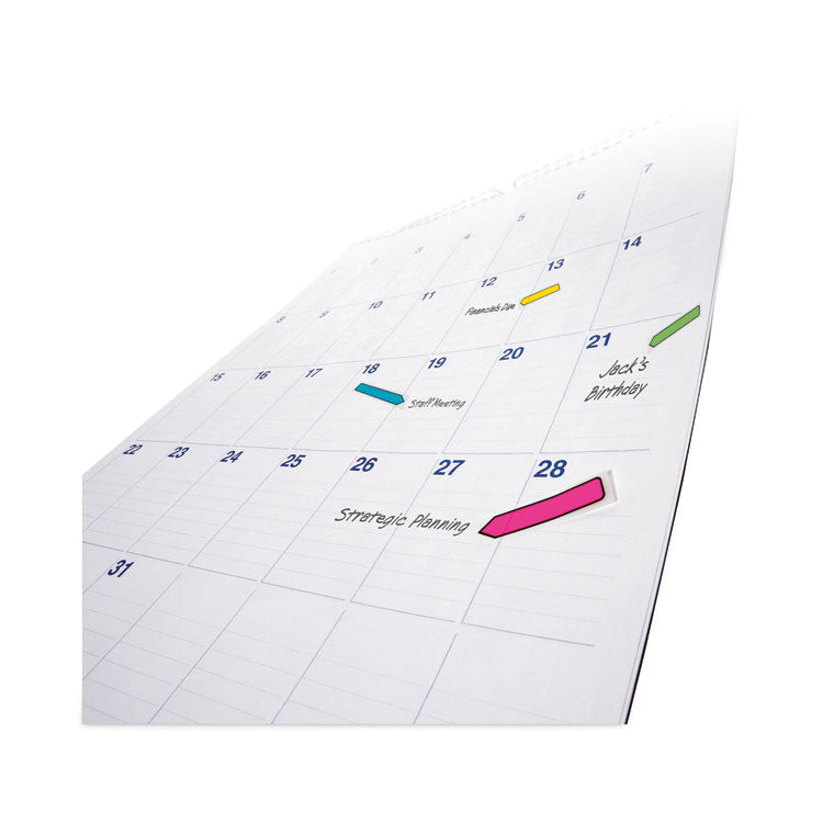Arrow 0.5" Page Flags, Four Assorted Bright Colors, 24/Color, 96 Flags/Pack