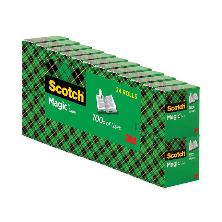 Magic Tape Value Pack, 1" Core, 0.75" x 83.33 ft, Clear, 24/Pack