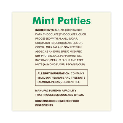 Mint Patties,175 Individually Wrapped, 3 lb Bag