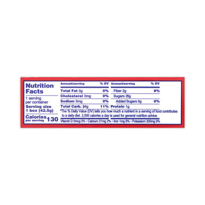 California Seedless Raisins, 1.5 oz Box, 6/Pack